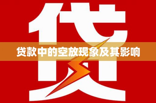新洲贷款中的空放现象及其影响